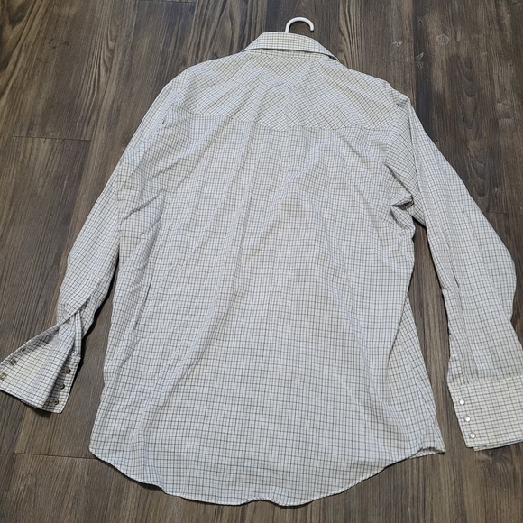Ely Cattleman Shirt Cowboy Western Pearl Snap Plaid Long Sleeve Pockets Vintage - Picture 3 of 8